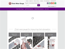 Tablet Screenshot of chainweargauge.com